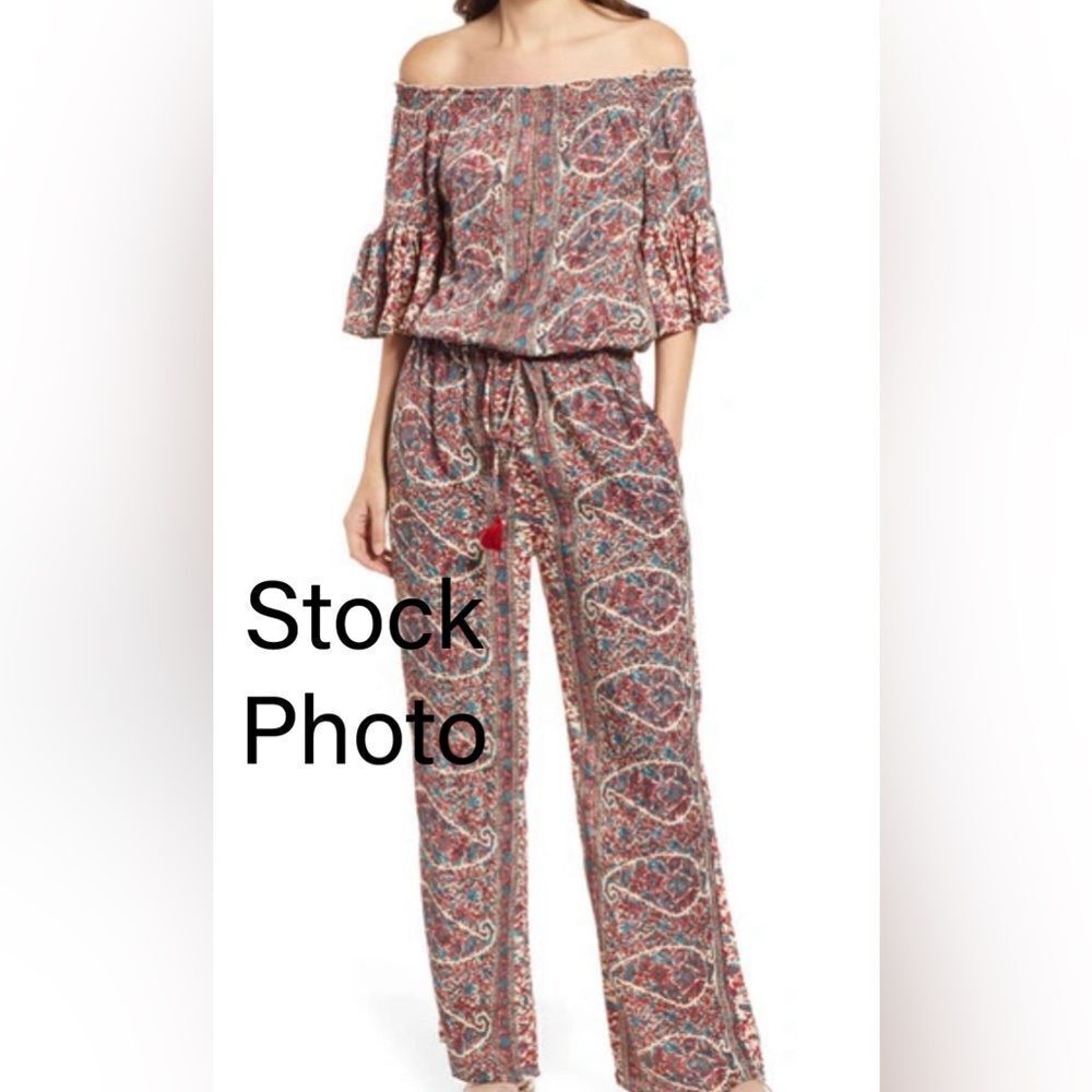 NWT Evanna Off the Shoulder Wide Leg Jumpsuit Raga SOLD OUT Revolve Nordstrom S